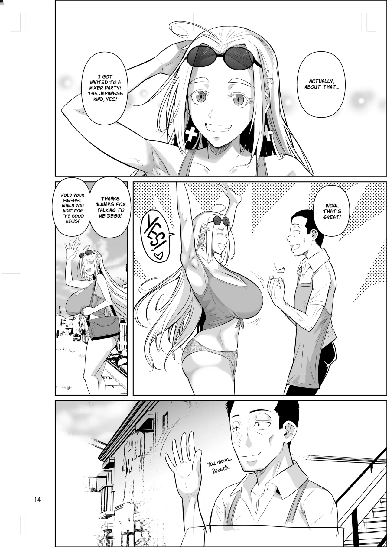 Hentai Manga Comic-A Plain Old Man From The Employment Ice Age Lands a Job at a Foreign Student Dorm Teaching The Blonde Bombshell a Lesson-Read-15